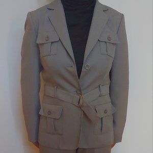 Emily Suit Grey Belted Blazer Size 8